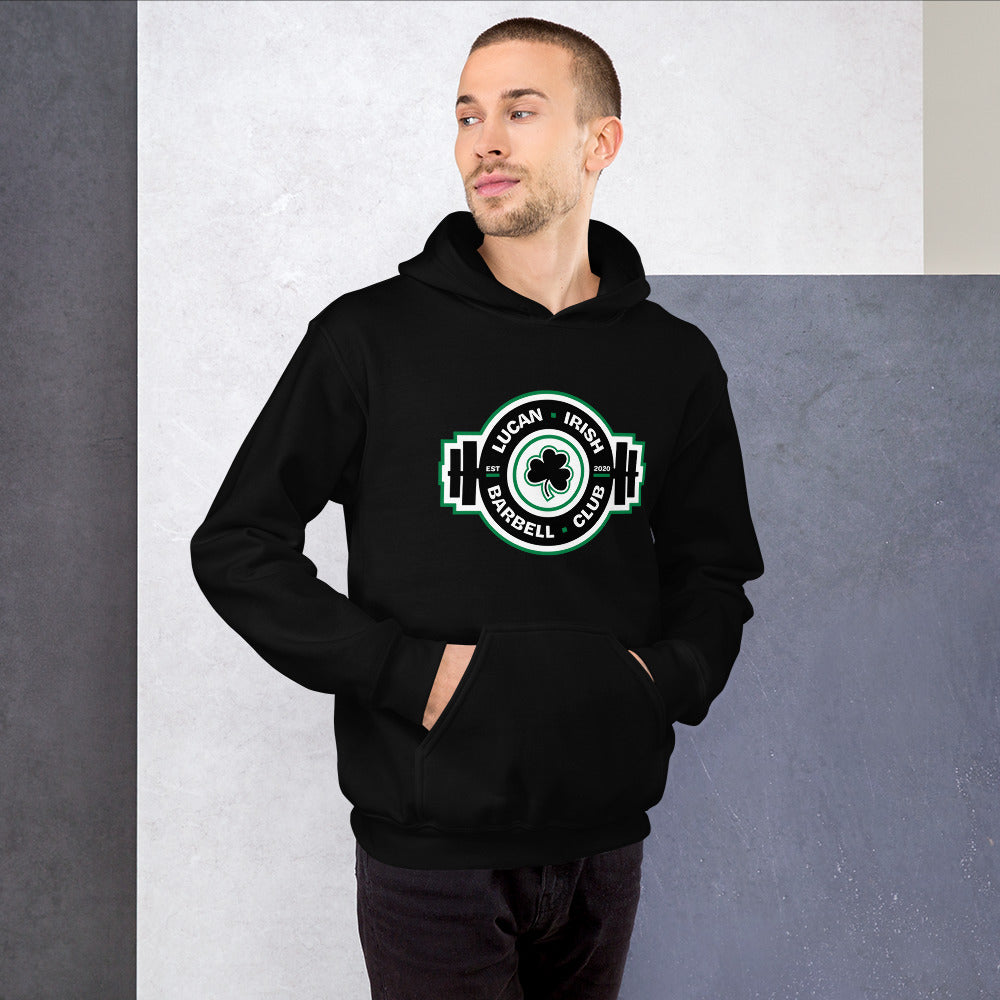 Black/Green Lucan Irish Barbell Hoodie
