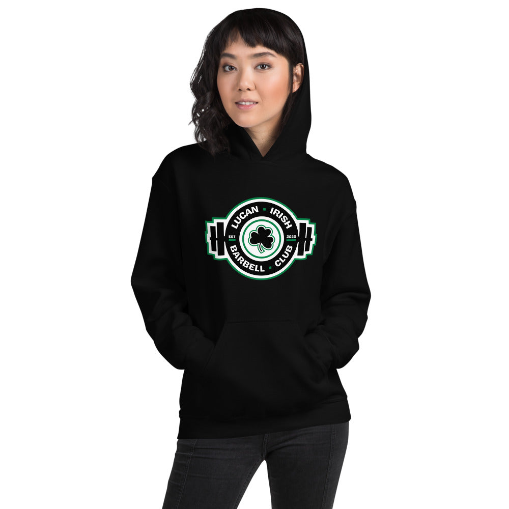 Black/Green Lucan Irish Barbell Hoodie