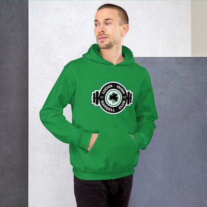 Black/Green Lucan Irish Barbell Hoodie